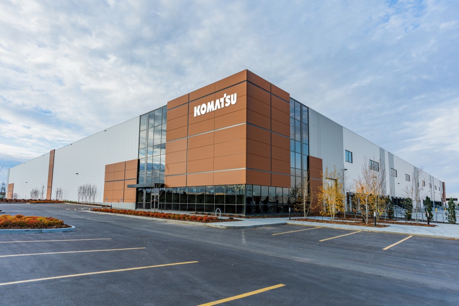 Komatsu invests in Canadian operations with new full-service parts distribution center